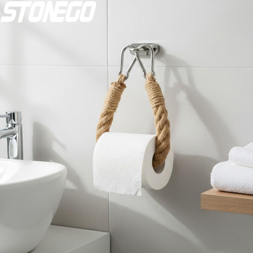 Home Essentials Bathroom Organizer - Vintage Wall Mounted Toilet Paper Holder