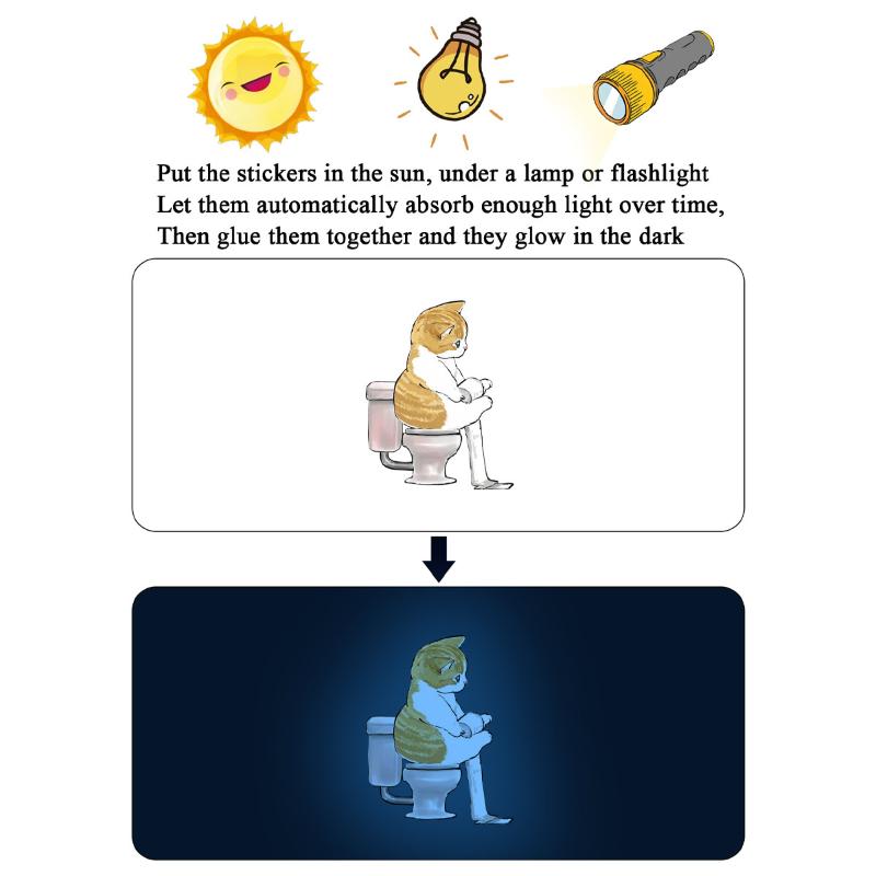 Jet Home Bathroom - Bathroom Luminous Cat Squatting Toilet English