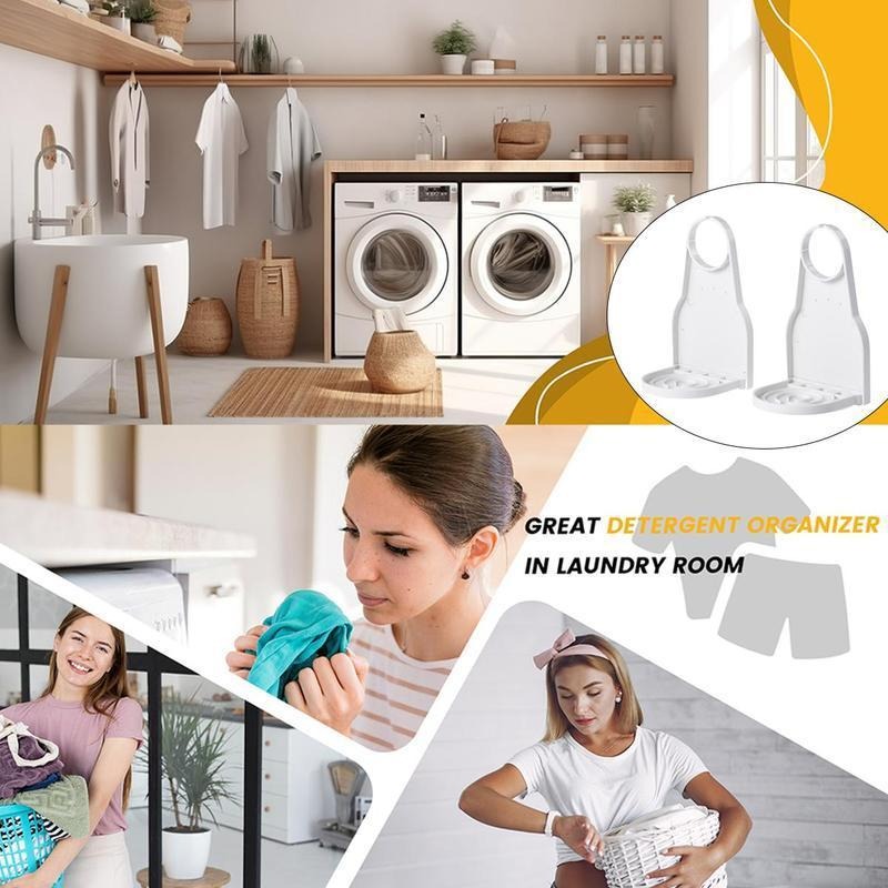 Home Essentials Bathroom Organizer - 4 Count Foldable Laundry Detergent Cup