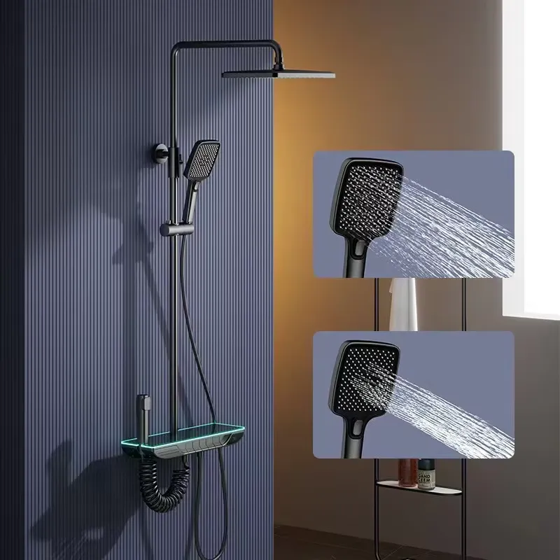 Home For Bathroom - Smart Digital Thermostatic Shower Set Brass