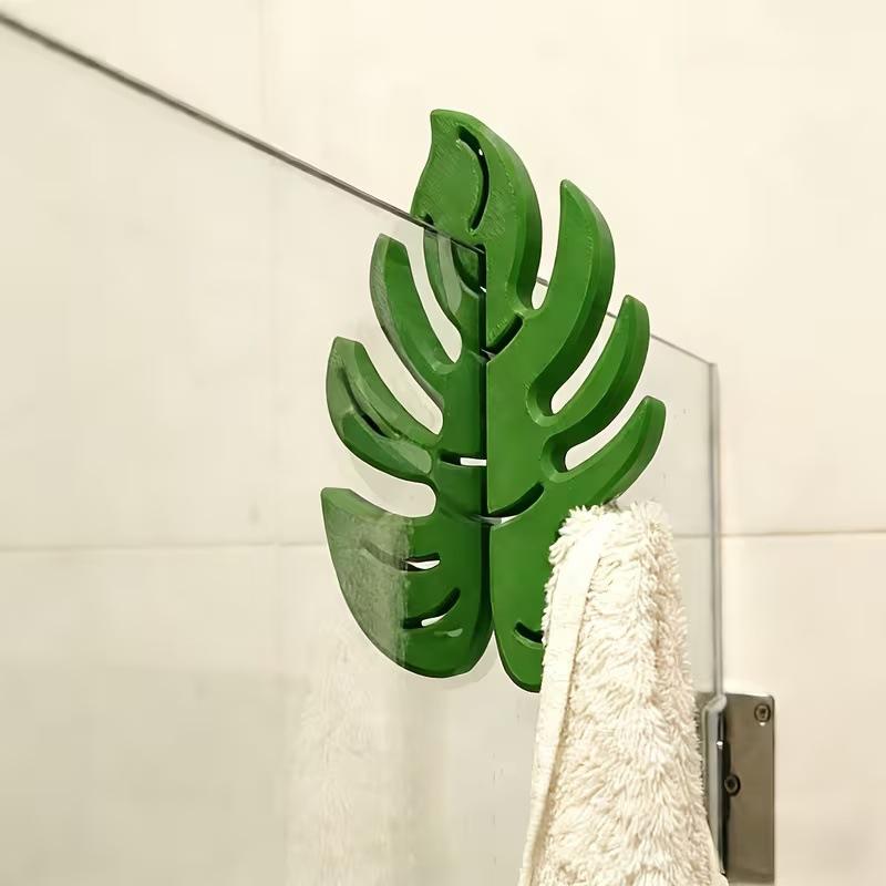 Green Monstera Leaf Over Showe - Jet Home Bathroom review and price