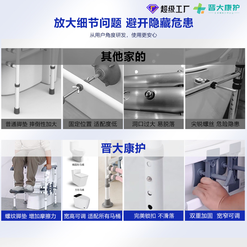 Toilet Grab Bars No Drill Bath - Home Bathroom Grab Bar review and price