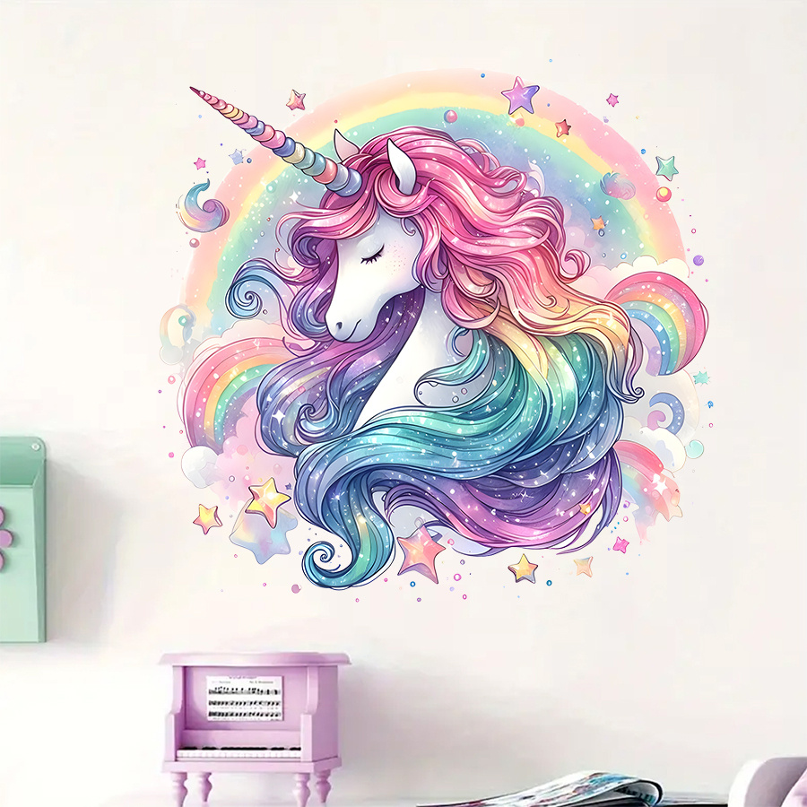 1Pc Charming Unicorn and Rainb - Home One Bathroom review and price