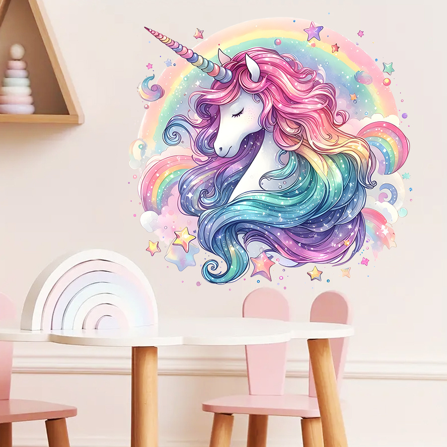 1Pc Charming Unicorn and Rainb - Home One Bathroom review and price