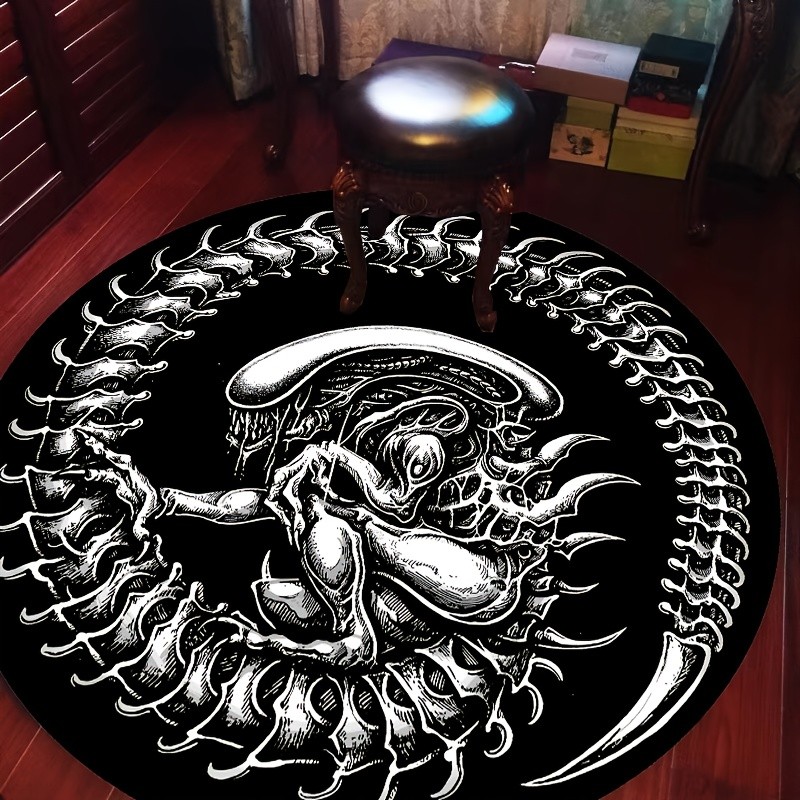 Round Alien Xenomorph Rug Sci- - Home Bathroom Trends review and price