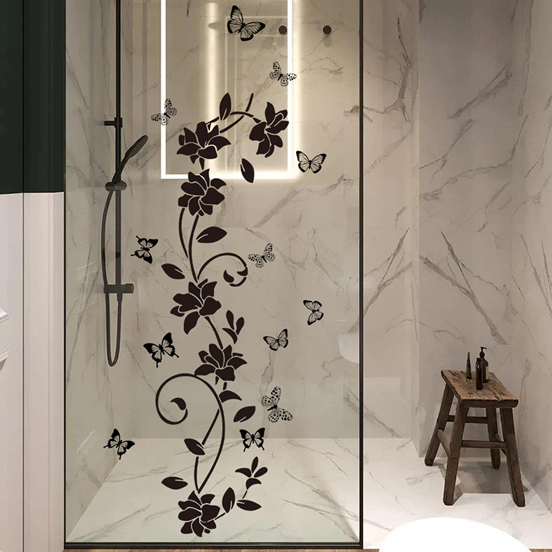 Black Floral Iris Vine Mirror  - Jet Home Bathroom review and price