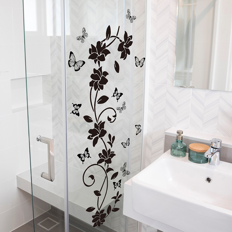 Black Floral Iris Vine Mirror  - Jet Home Bathroom review and price