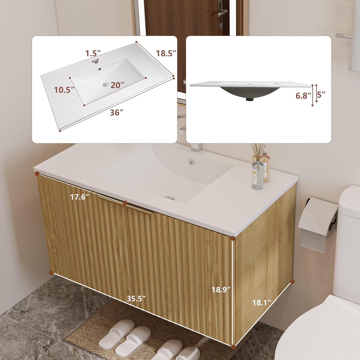 Modern Floating Bathroom Vanit - Home For Bathroom review and price