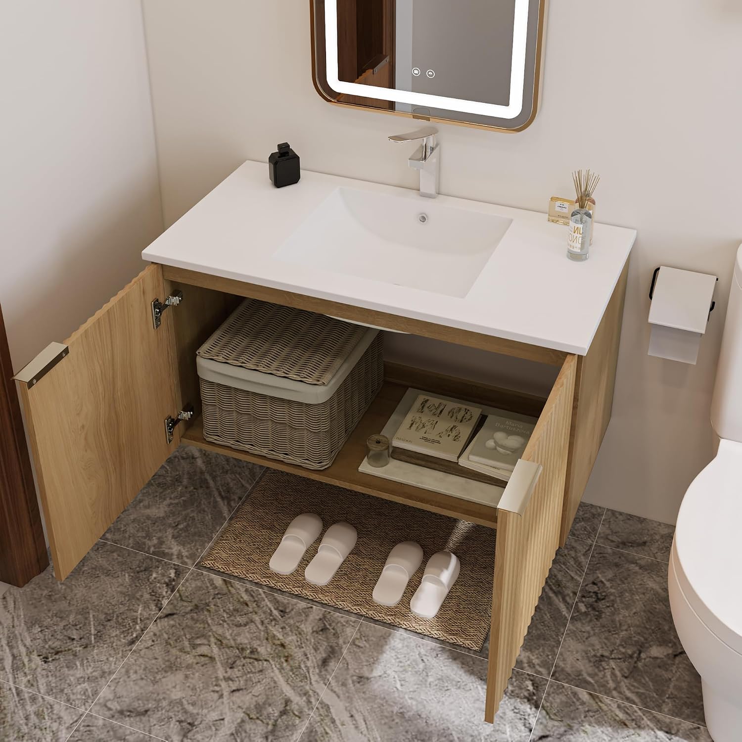 Modern Floating Bathroom Vanit - Home For Bathroom review and price