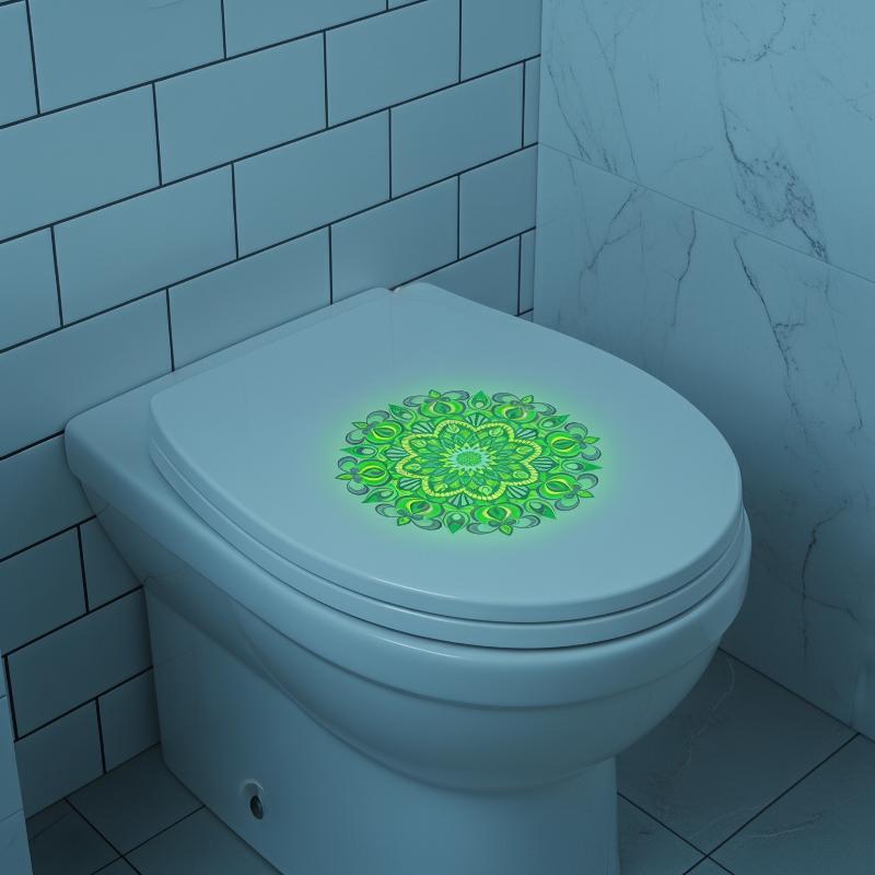 Glow in the Dark Mandala Toile - Jet Home Bathroom review and price