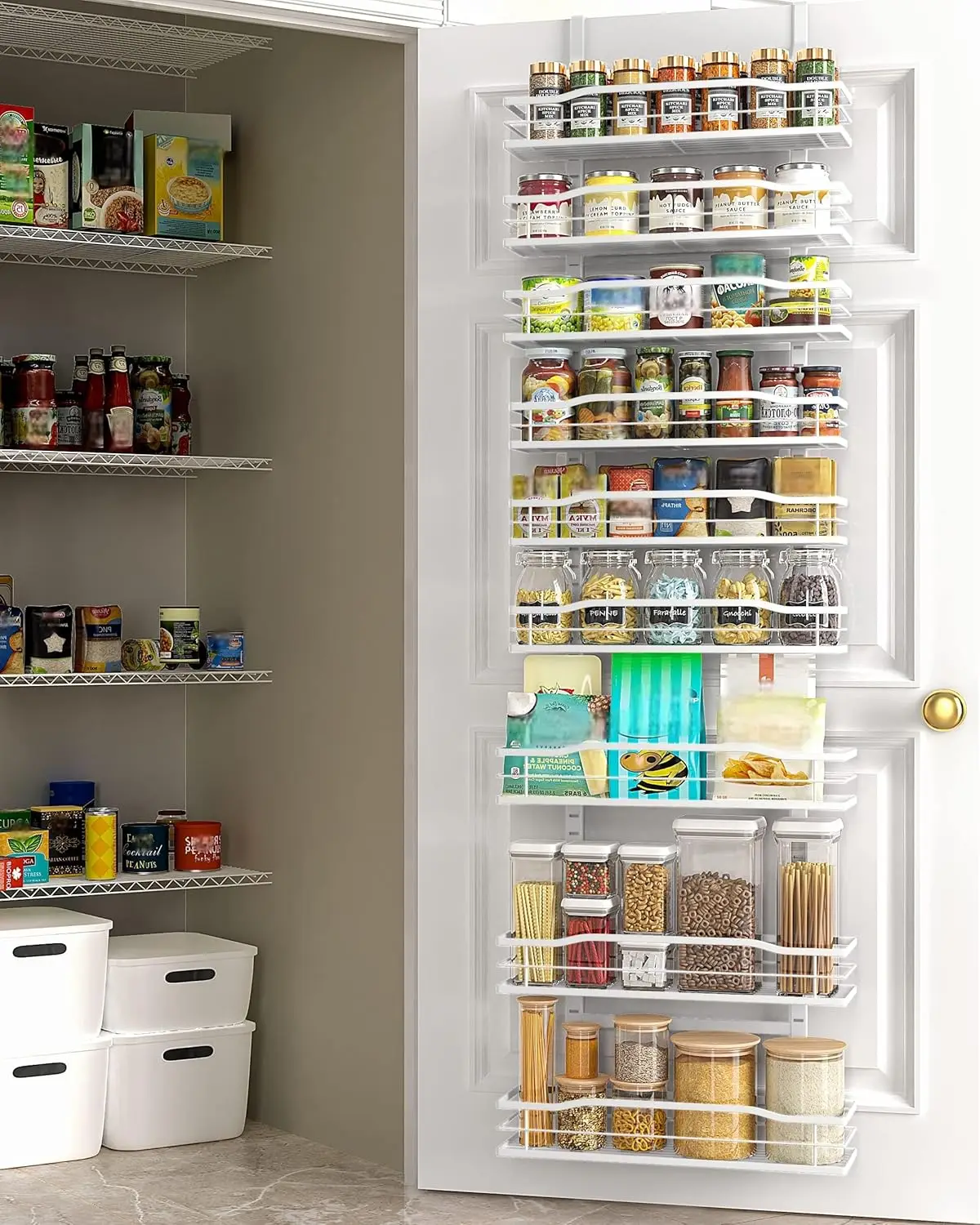 White 9-Tier Over The Door Pan - Home Essentials Bathroom Organizer review and price