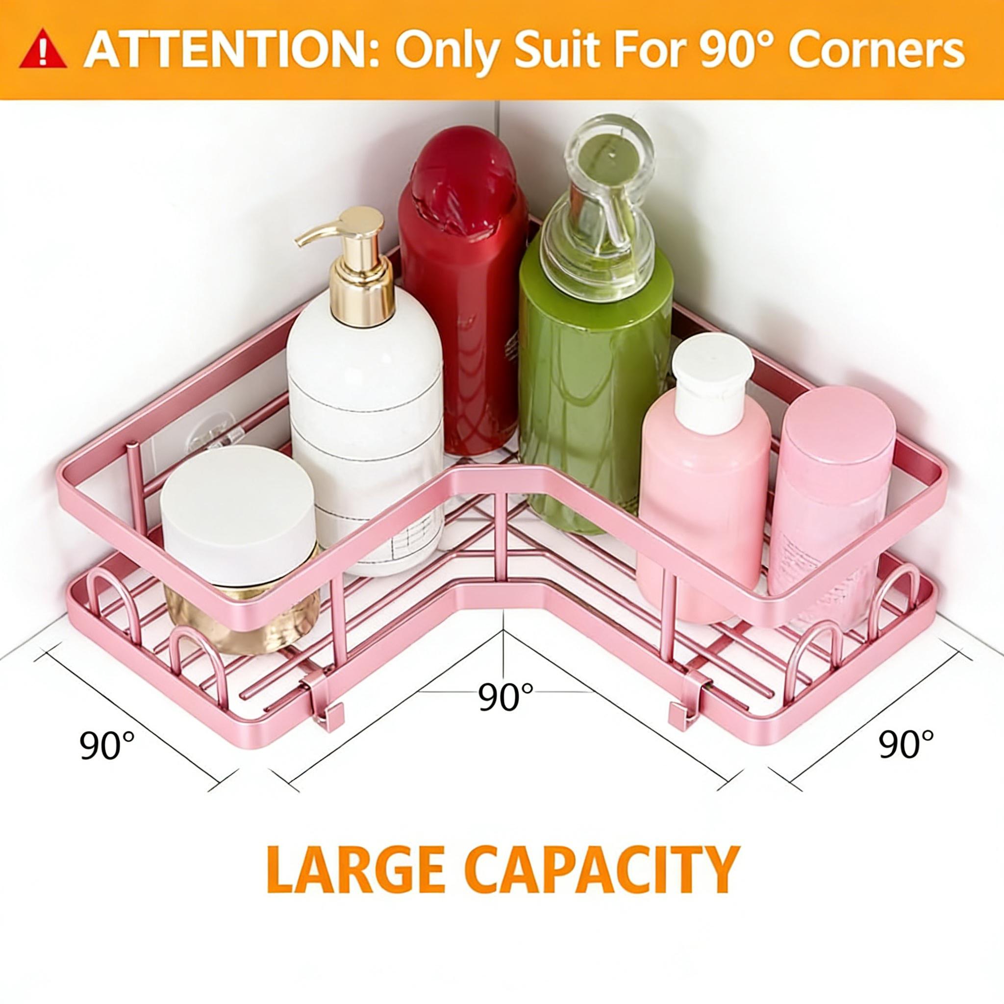 5Pcs Minimalist Pink Shower Or - Home Essentials Bathroom Organizer review and price