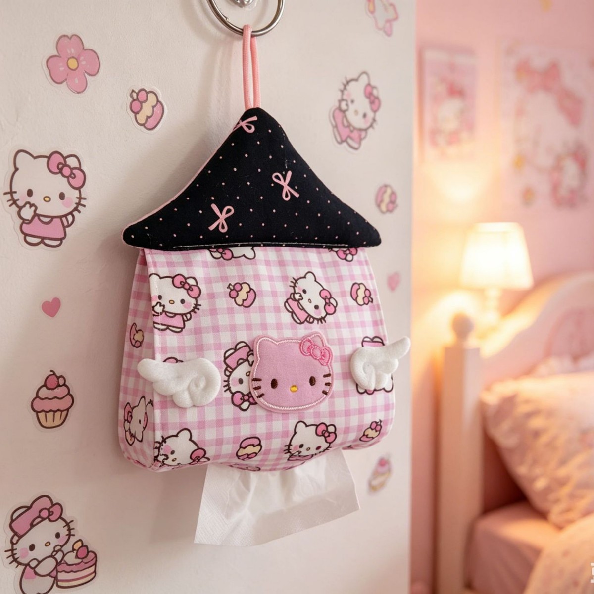 Kawaii Hello Kitty House Shape - Home Edit Bathroom Storage review and price