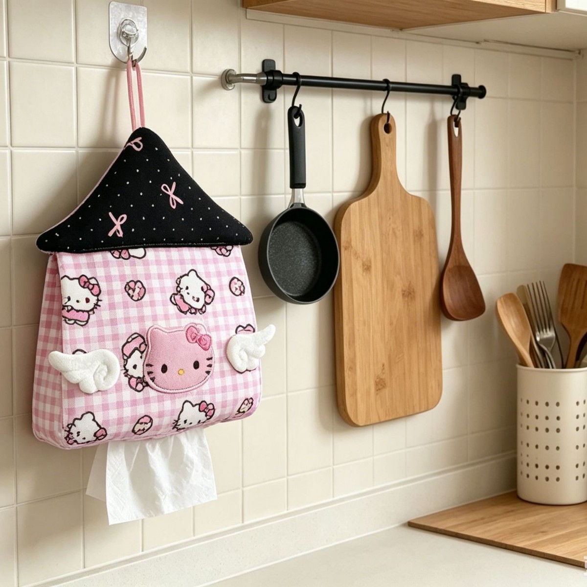 Kawaii Hello Kitty House Shape - Home Edit Bathroom Storage review and price