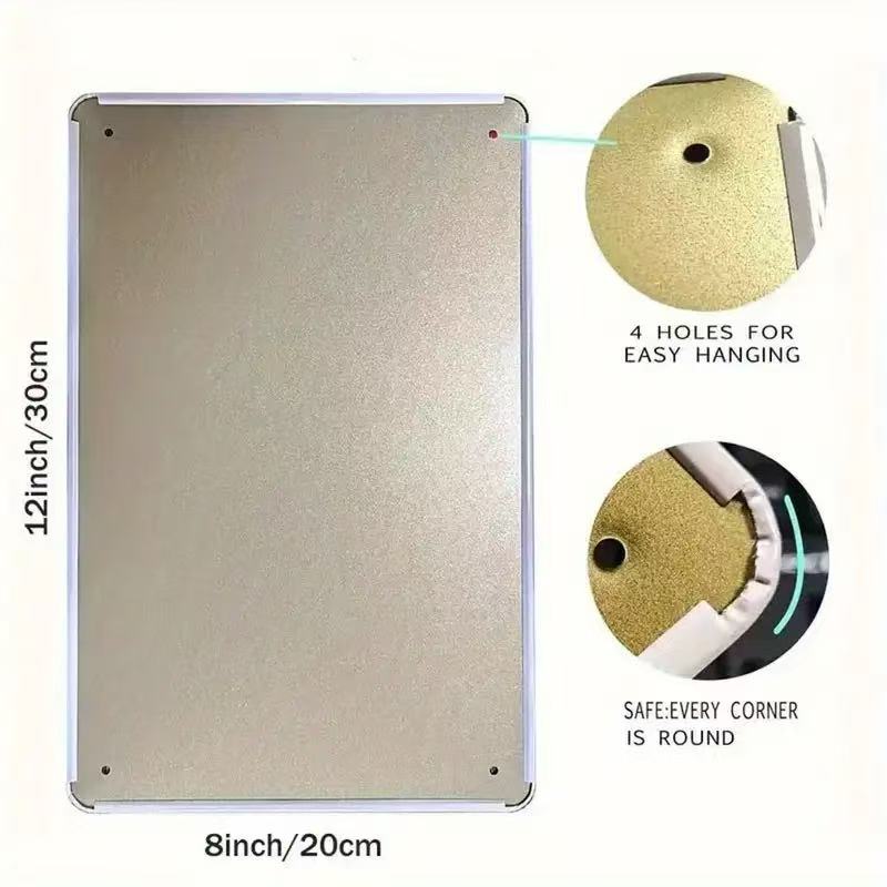 2D Flat Retro Metal Sign - Tur - Home Bathroom Design review and price