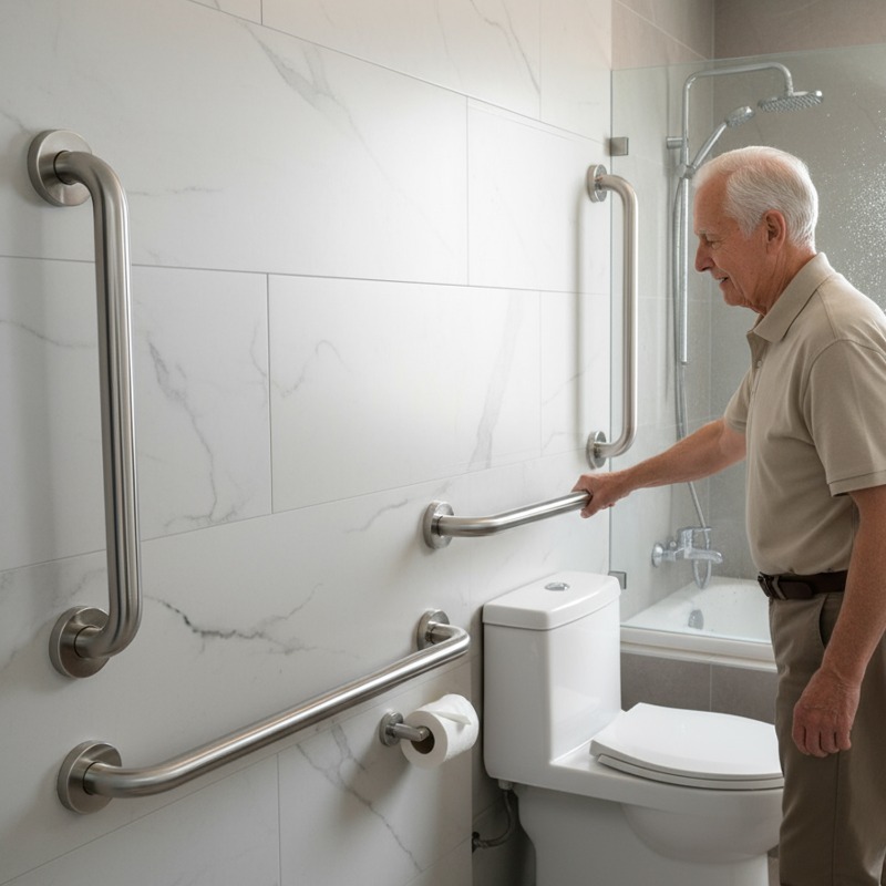 Multiple Sizes Stainless Steel - Home Bathroom Grab Bar review and price