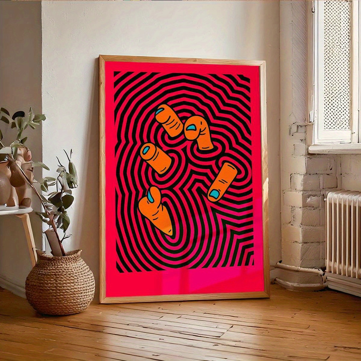 Modern Abstract Finger Art Pos - Home Bathroom Design review and price