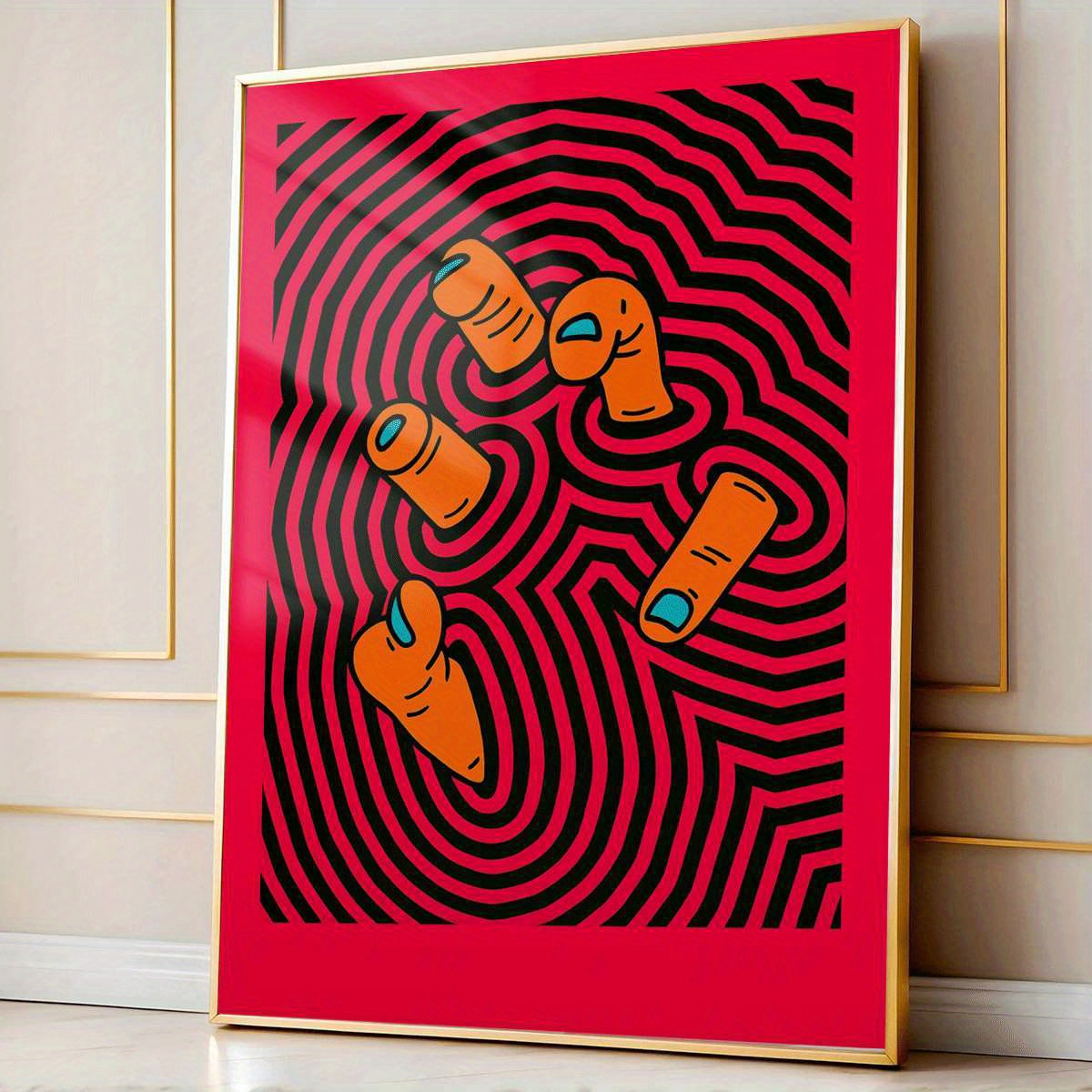 Modern Abstract Finger Art Pos - Home Bathroom Design review and price