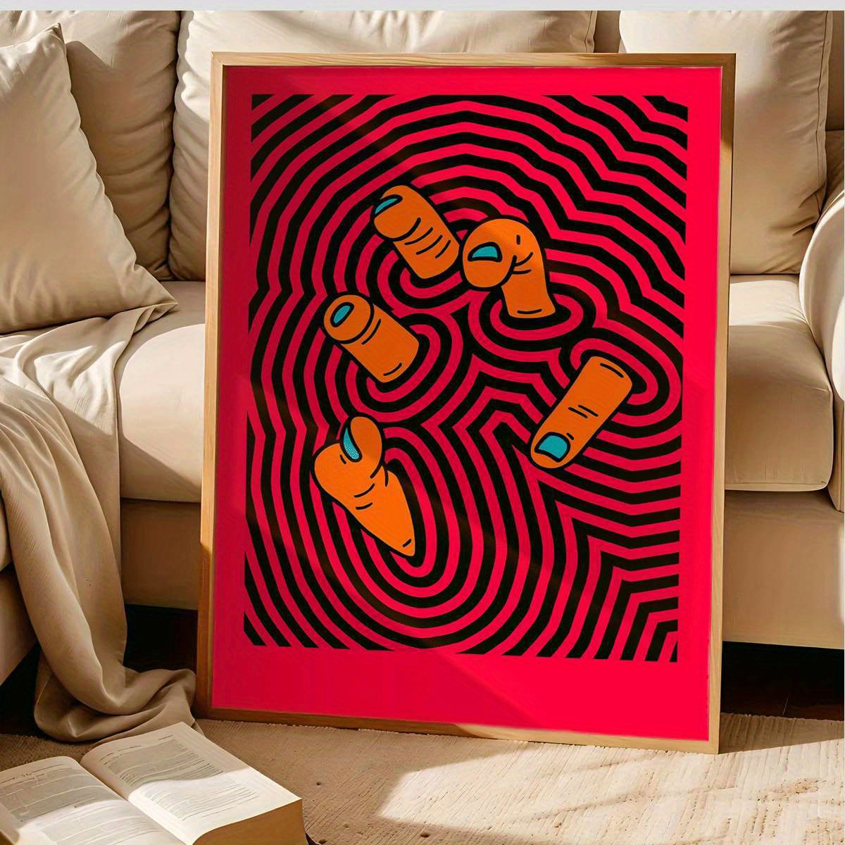 Modern Abstract Finger Art Pos - Home Bathroom Design review and price