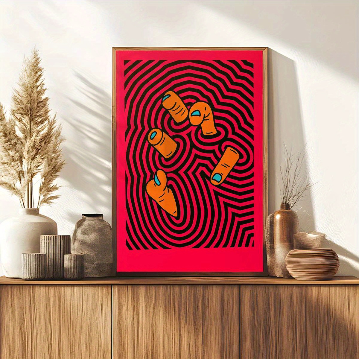 Modern Abstract Finger Art Pos - Home Bathroom Design review and price