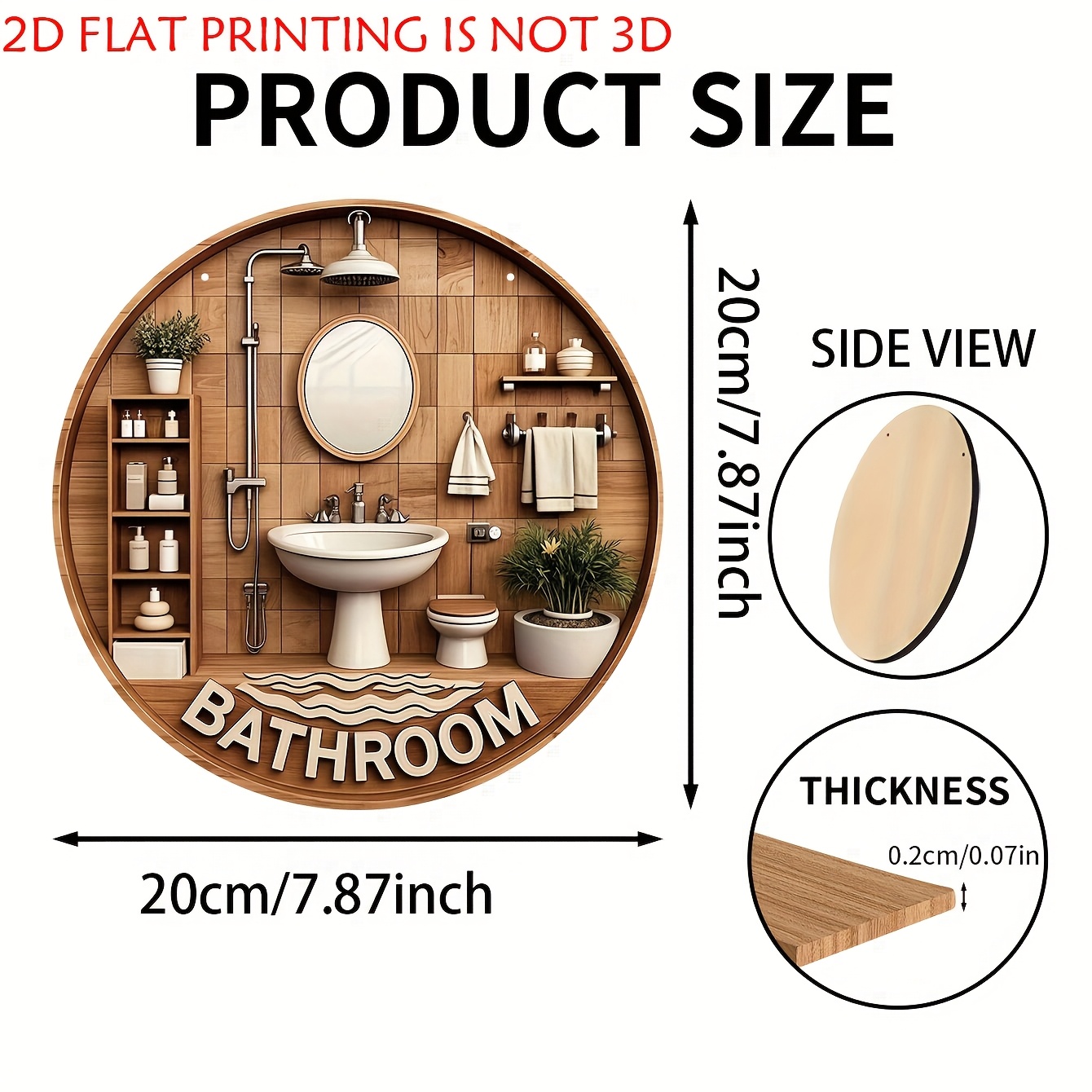 One 2D flat circular bathroom  - Home One Bathroom review and price