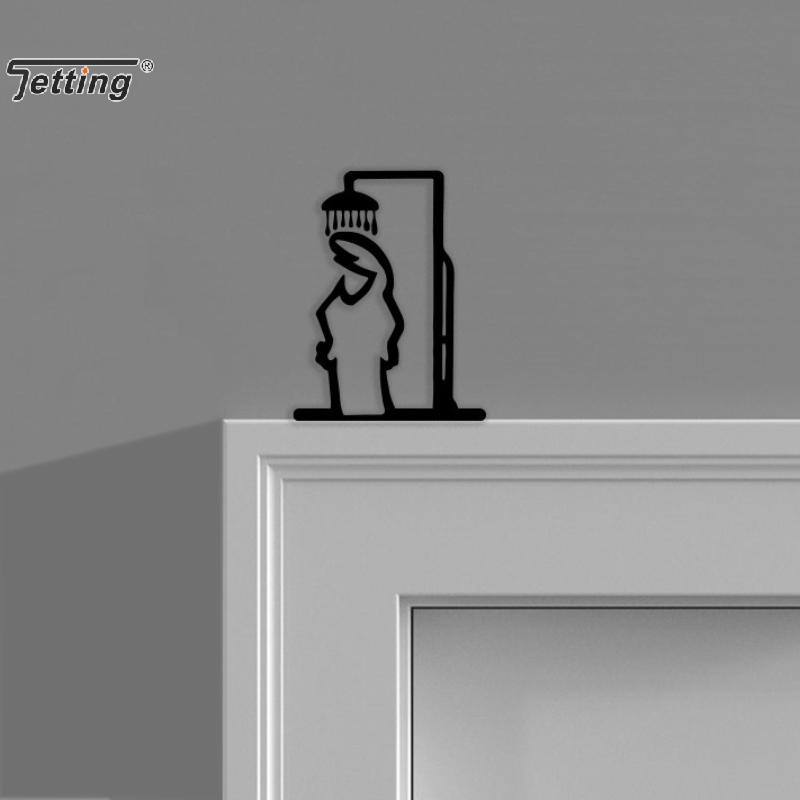 Black Shower Figure Wall Decor - Jet Home Bathroom review and price