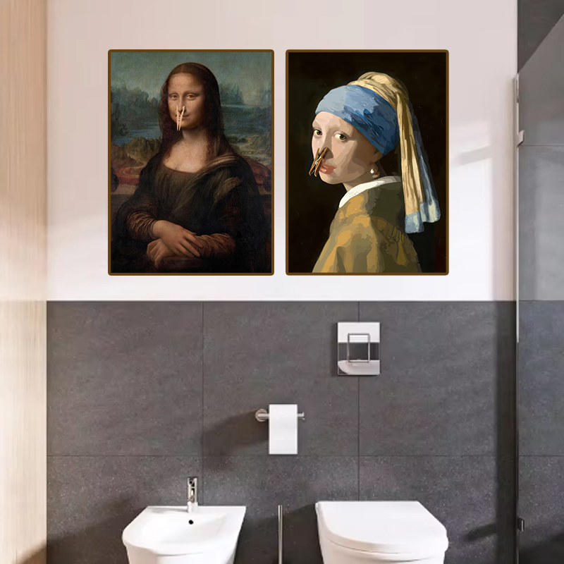 1pc Funny Abstract Bathroom To - Home Bathroom Design review and price