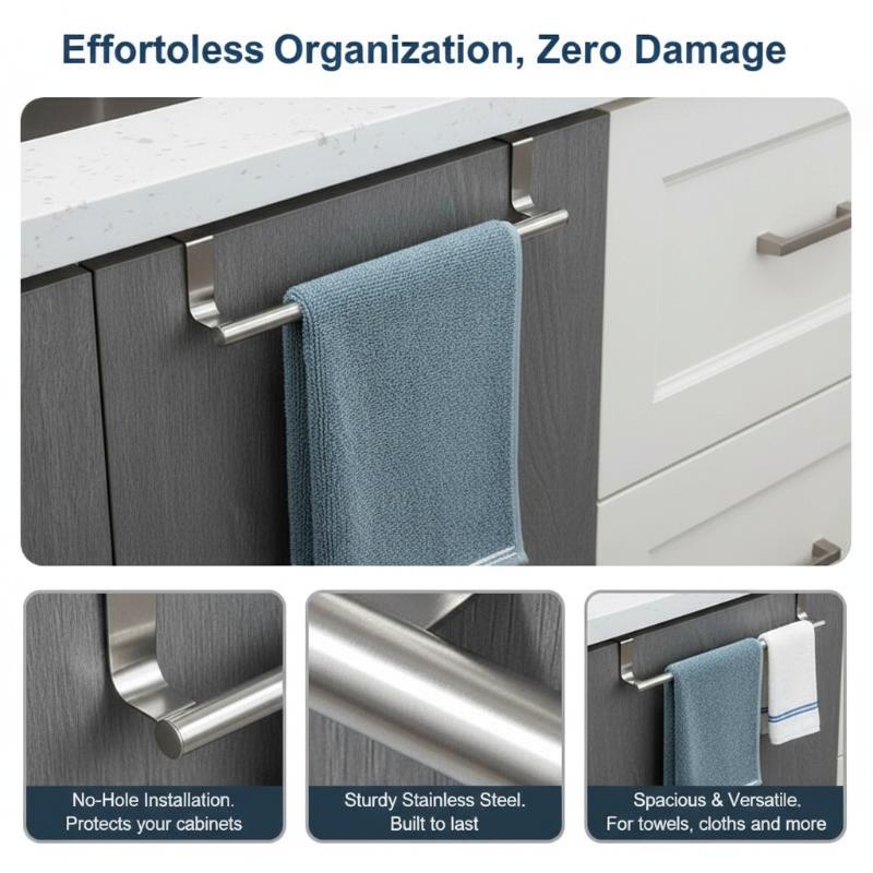 Towel Robe Rack Stainless Stee - Jet Home Bathroom review and price