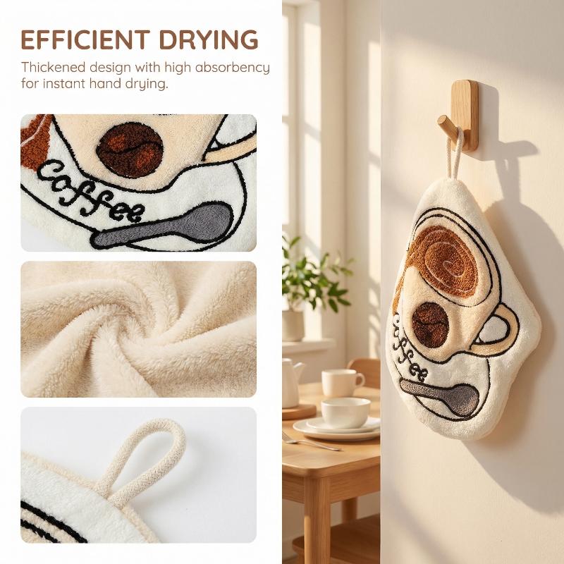 Quick Dry Absorbent Coffee Han - Home Bathroom Design review and price