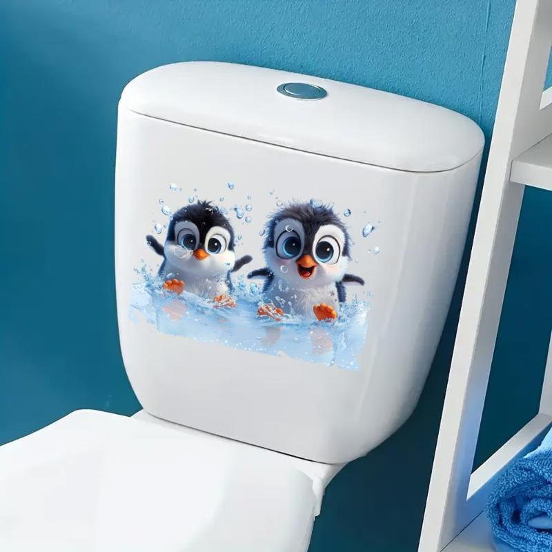 1PCS Cute Cartoon Penguin Toil - Home Toilet Bathroom Design review and price