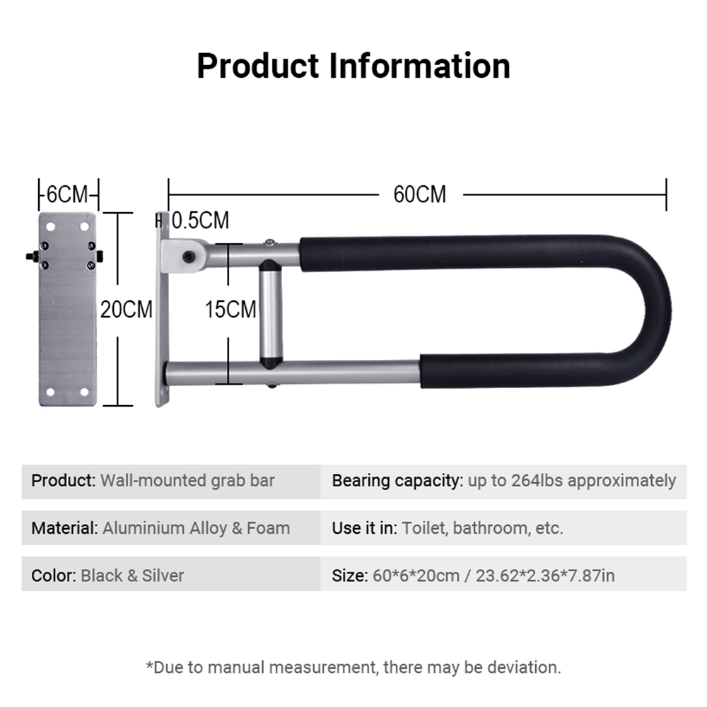 Handrail for Toilet Anti-Fall  - Home Bathroom Grab Bar review and price