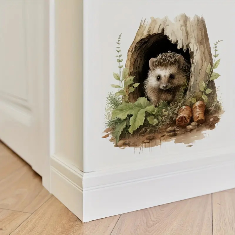 Little Hedgehog Hole Decal, To - Home Toilet Bathroom Design review and price