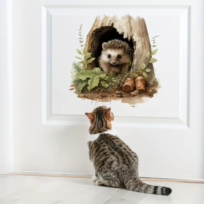 Little Hedgehog Hole Decal, To - Home Toilet Bathroom Design review and price